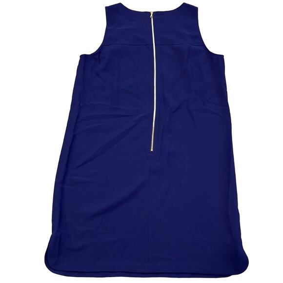 LOFT Gorgeous Dark Purple Shift Halter Dress Size 14 - Picture 3 of 8